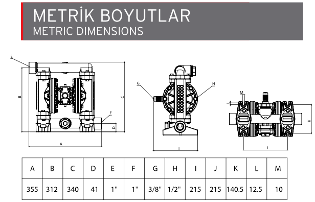 AP 09 Plastik Diyaframlı Pompa