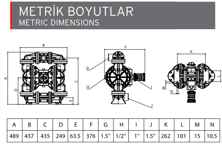 AP 14 Plastik Diyaframlı Pompa
