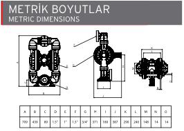 AP 15 Plastik Diyaframlı Pompa