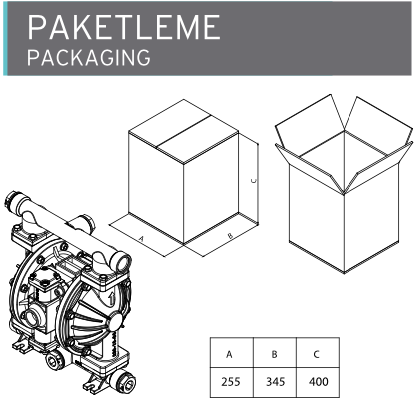 AP 10 Metalik Diyaframlı Pompa