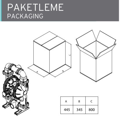 AP 20 Metalik Diyaframlı Pompa