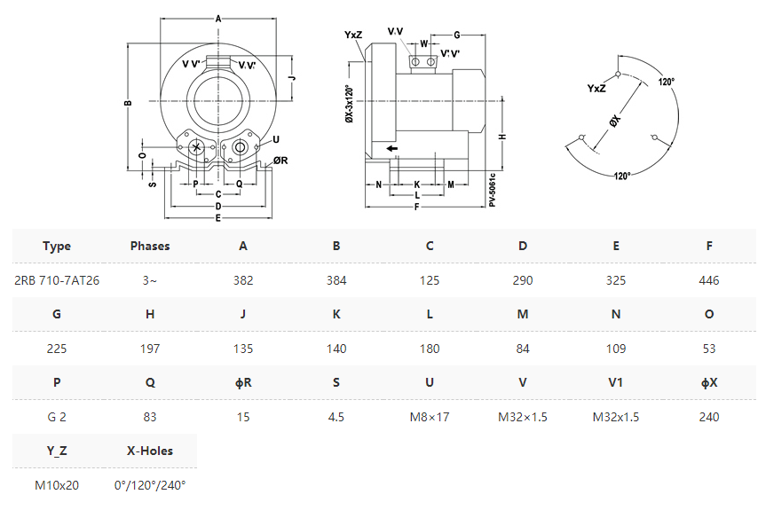 AP 710T26 Tek Kademeli Blower