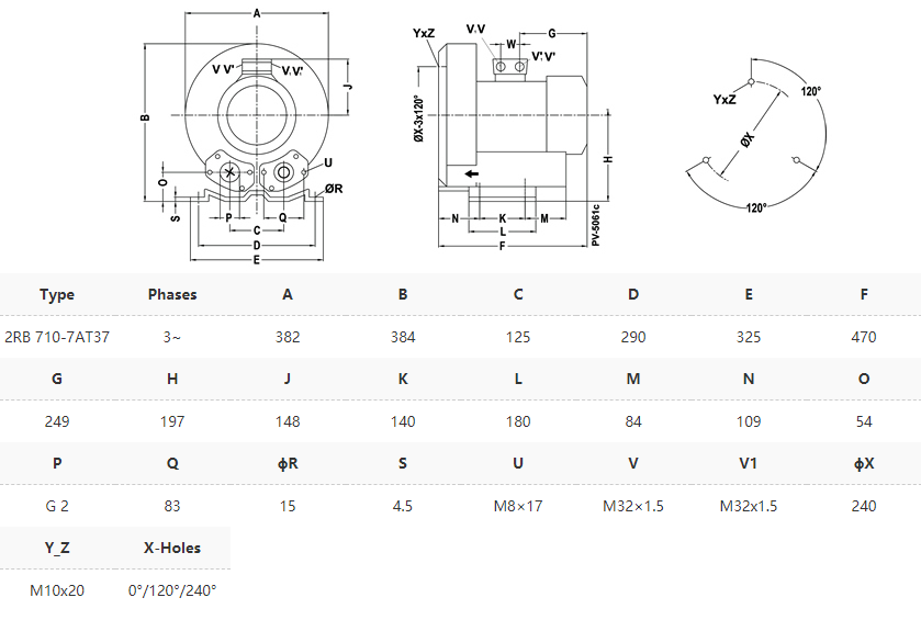 AP 710T37 Tek Kademeli Blower