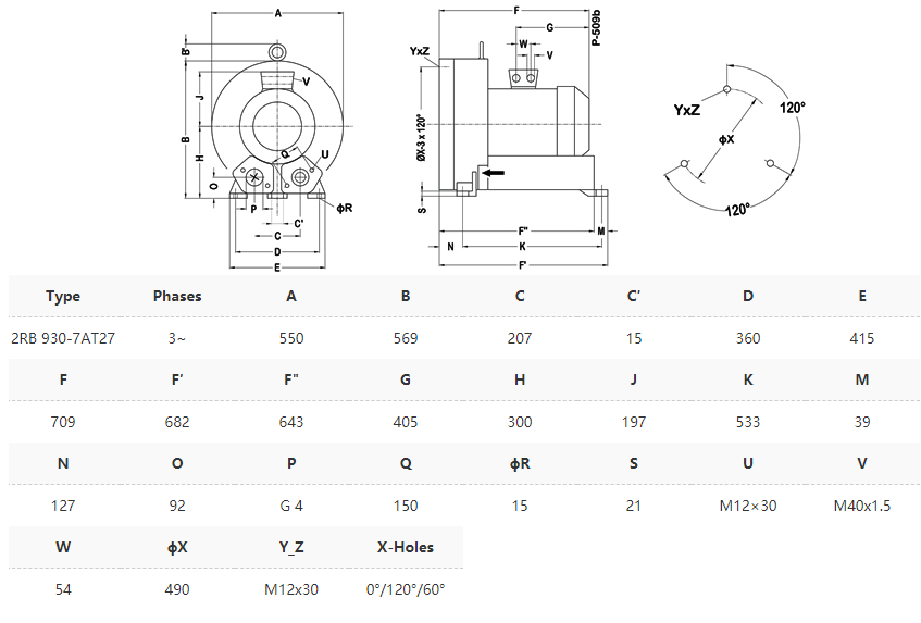 AP 930T27 Tek Kademeli Blower