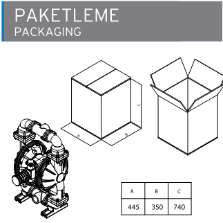 APX 15 Metalik Diyaframlı Pompa