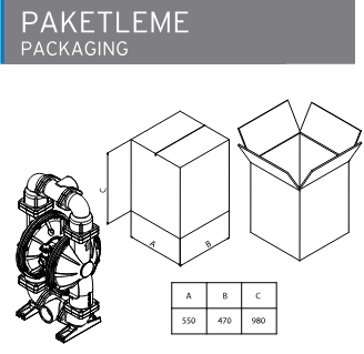 APX 30 Metalik Diyaframlı Pompa