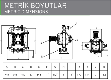 AP 10 Hijyenik Diyaframlı Pompa